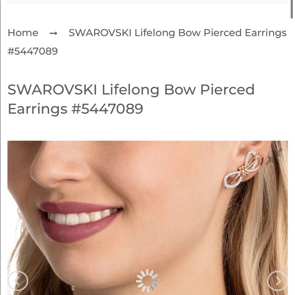 Swarovski lifelong bow earrings - NWOT - Picture 5 of 5